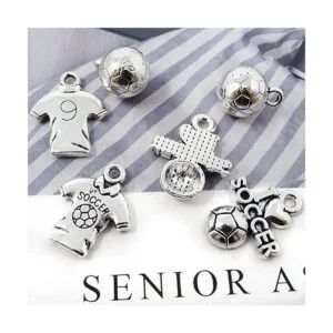 Honbay 60 colgantes deportivos de aleación con diseño de_3