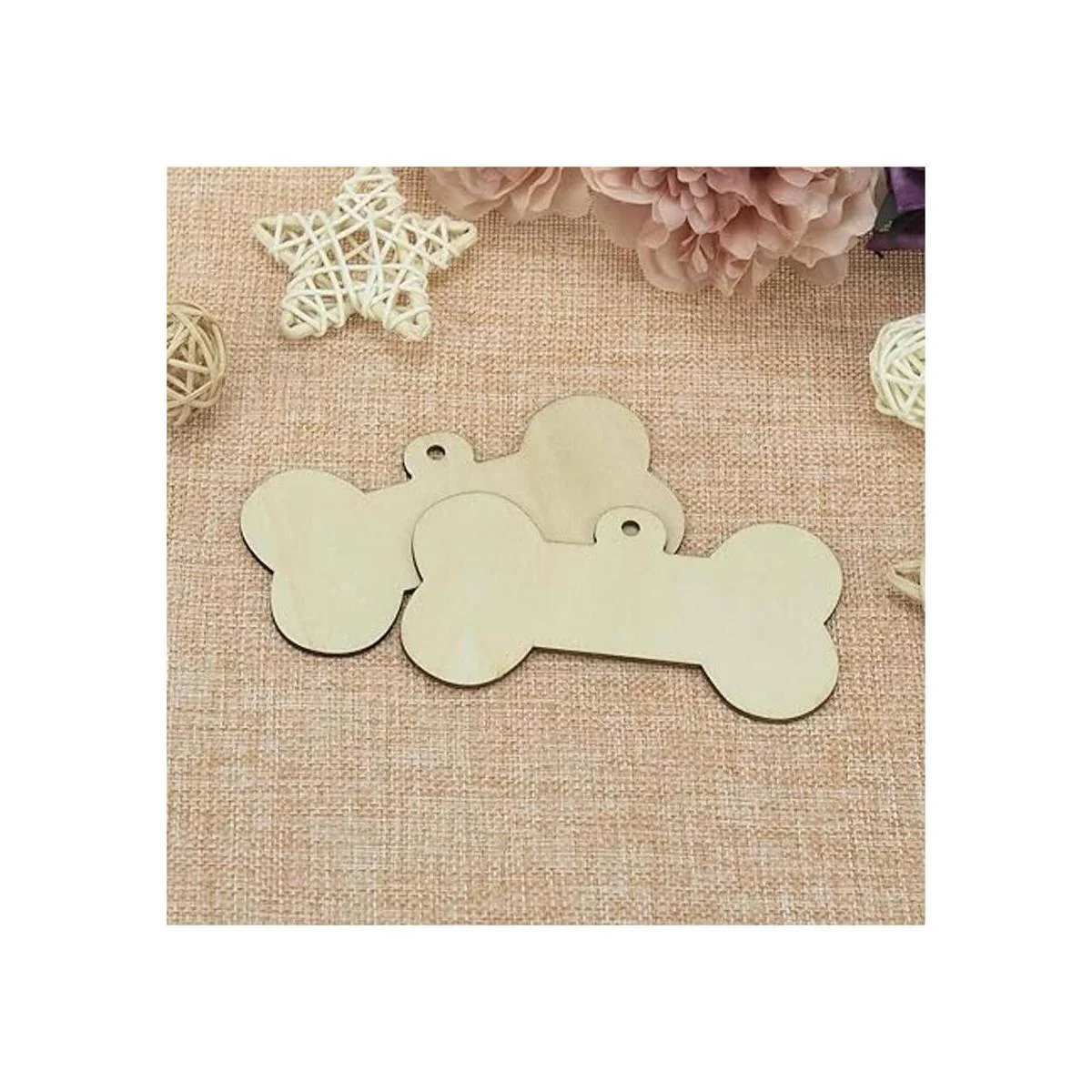 JANOU 24 recortes de madera en forma de hueso sin terminar_4