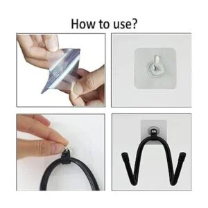 Universal Adhesive Game Controller Organizer Wall Rack_4