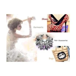 Drehdy 900 piedras preciosas acrílicas con parte trasera_5