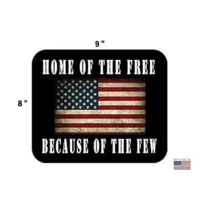 Alfombrilla de ratón Patriotic Home of The Free USA_2