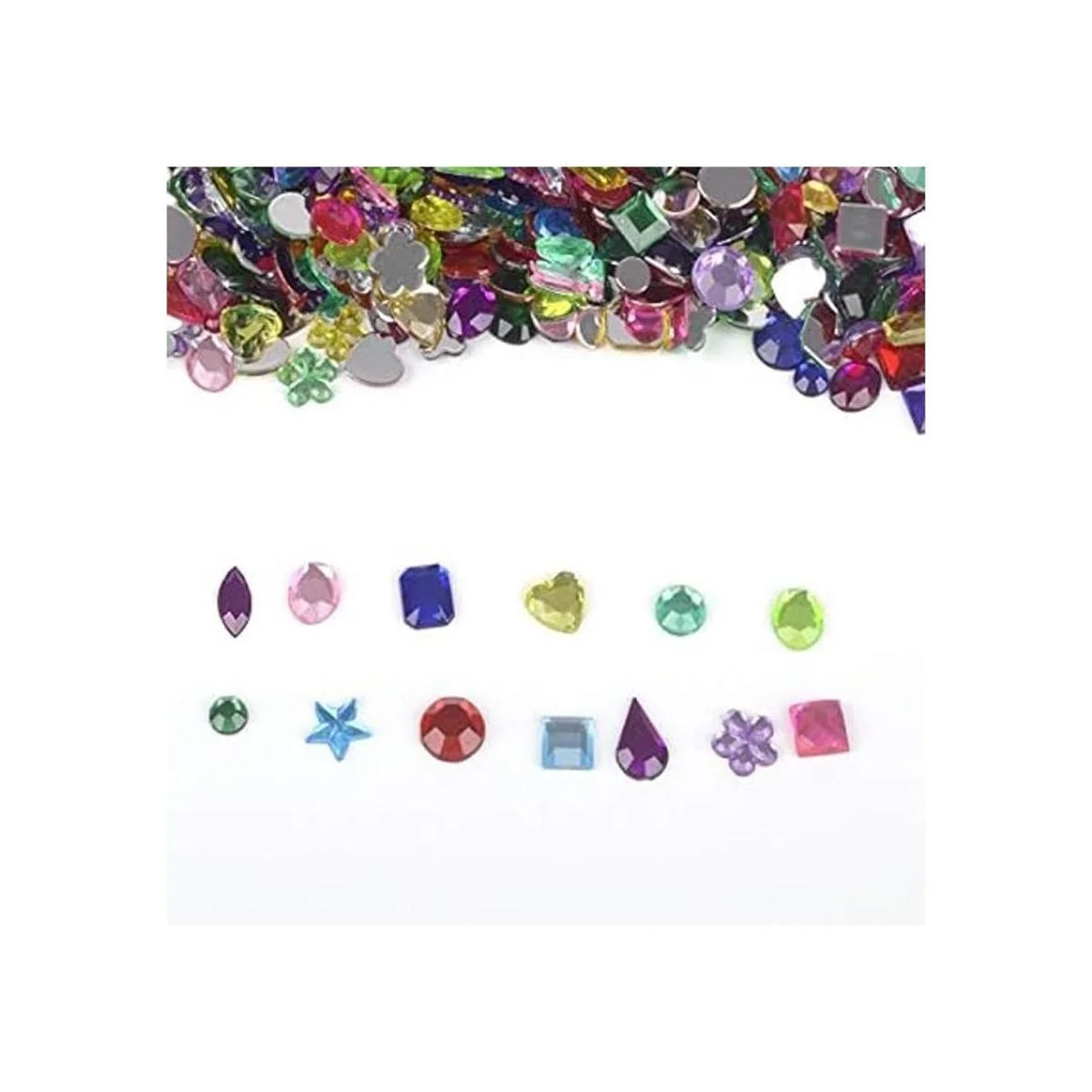 Drehdy 900 piedras preciosas acrílicas con parte trasera_4