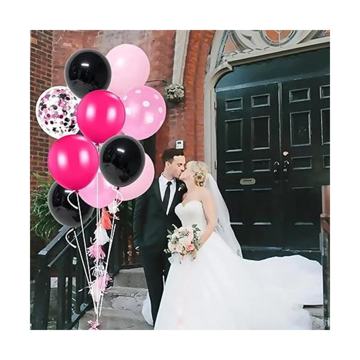 Decoraciones de fiesta de cumpleaños de color rosa_6