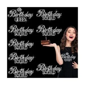 8 piezas de cumpleaños Queen Squad transferencia de_1