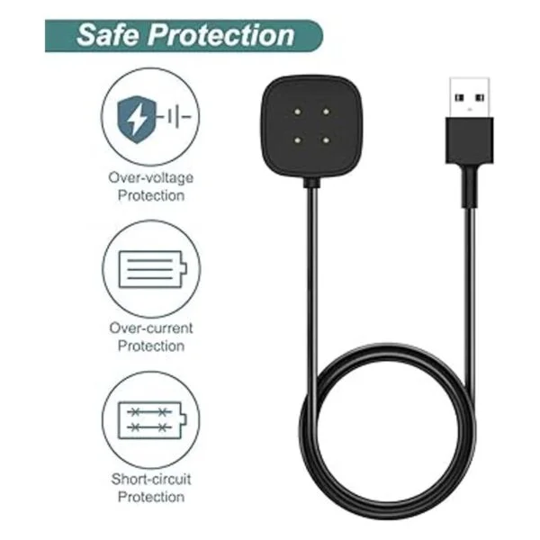 Kissmart Cargador de repuesto compatible con Fitbit Versa_5