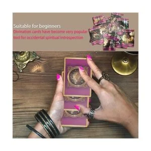 Yitengteng Juego de cartas de tarot con holograma de ángel_6