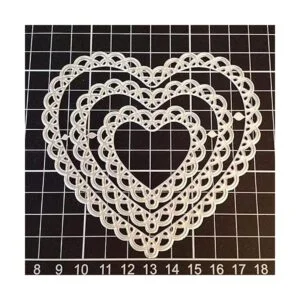 4 piezas de encaje en forma de corazón de metal_3