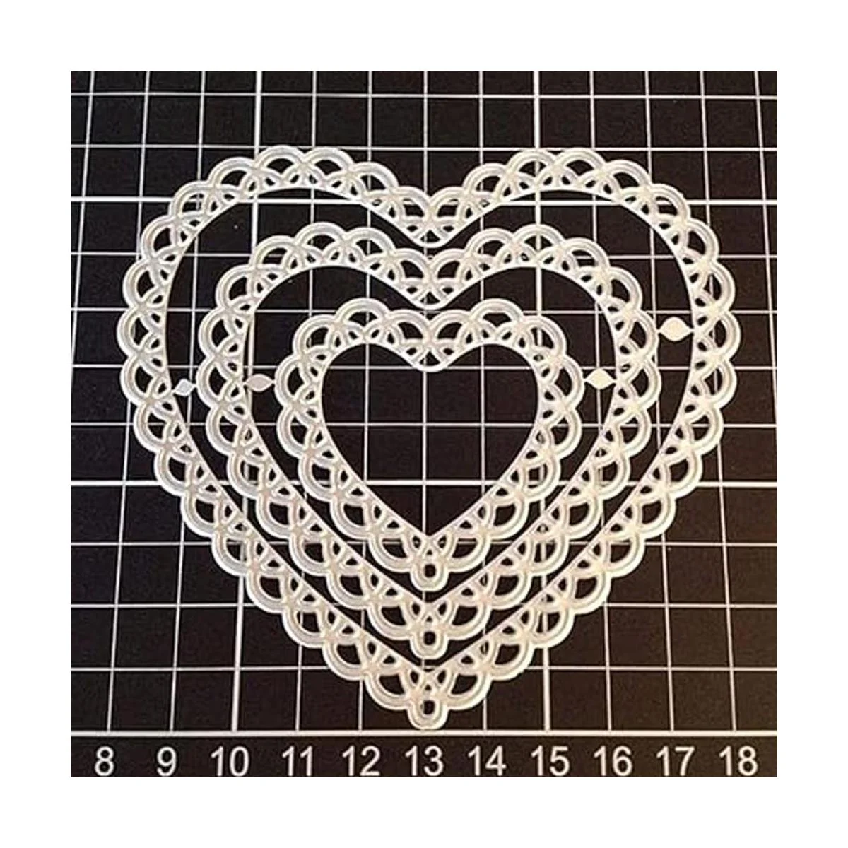 4 piezas de encaje en forma de corazón de metal_3