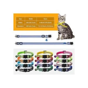 Extodry 14 Pack ReflectiveBreakaway Cat Collars with_6