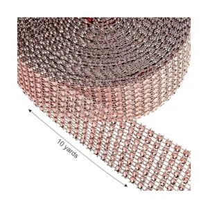 Cinta acrílica de diamantes de imitación de 10 yardas para_3