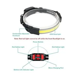 Linterna recargable para faros delanteros SEVENKA luz de_2