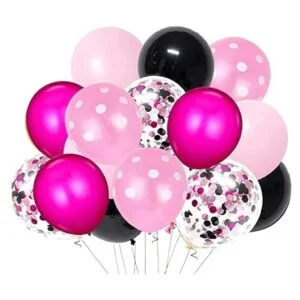 Decoraciones de fiesta de cumpleaños de color rosa_2