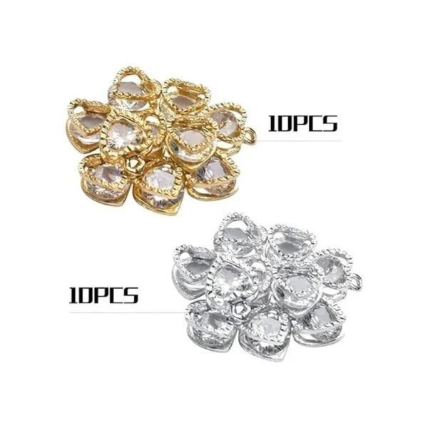 Aylifu 20pcs Cubic Zirconia Aleación Joyería Encantos En_2