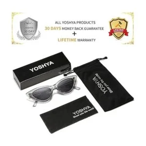 YOSHYA Gafas de sol retro vintage estrechas de ojo de gato_5
