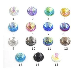 Acxico Juego de 15 colgantes de sirena con diseño de_3