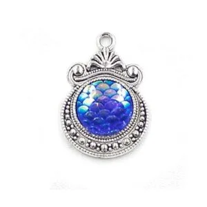 Acxico Juego de 15 colgantes de sirena con diseño de_7