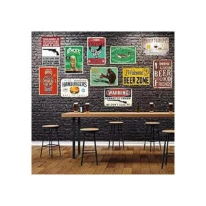 Eeypy Cartel de chapa con texto en inglés You Dont Stop_3