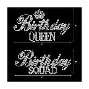 8 piezas de cumpleaños Queen Squad transferencia de_2