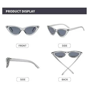 YOSHYA Gafas de sol retro vintage estrechas de ojo de gato_3