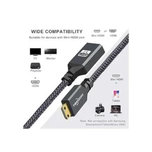 Twozoh Mini adaptador HDMI a HDMI adaptador de cable mini_2