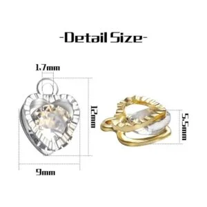 Aylifu 20pcs Cubic Zirconia Aleación Joyería Encantos En_3