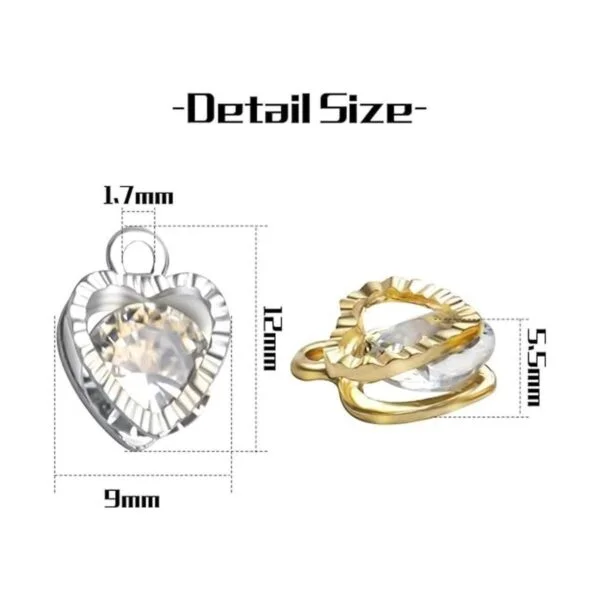 Aylifu 20pcs Cubic Zirconia Aleación Joyería Encantos En_3