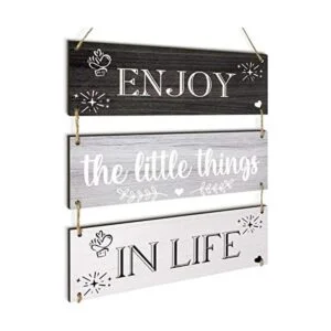 Jetec Enjoy The Little Things in Life Letrero de pared_1