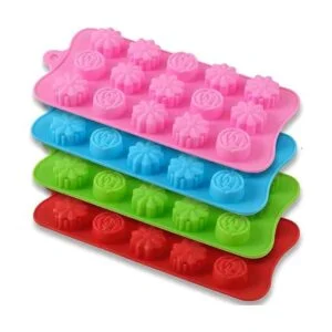 Newk Moldes de silicona en forma de flor 4 paquetes de 15_7