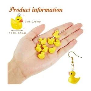 Jetec 40 piezas de dijes de slime de patos de resina_3