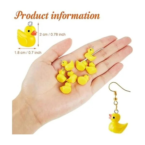 Jetec 40 piezas de dijes de slime de patos de resina_3
