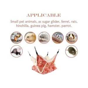 LEFTSTARER Hamaca colgante de animales pequeños para_3