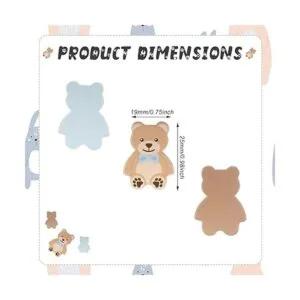 Juego de 300 piezas de confeti de oso para baby shower_2