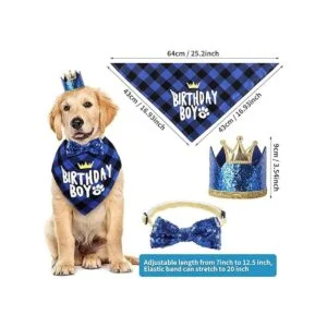 Selemoy Suministros de fiesta de cumpleaños para perros_4