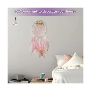 Hoedia 8 anillos dorados de macramé atrapasueños aros de_4