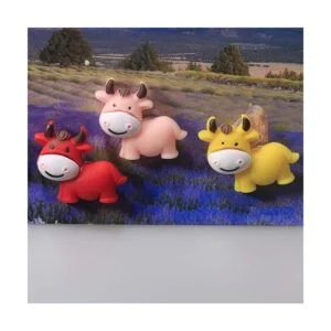 Rurili Mini resina decorativa con forma de vaca diseño_4