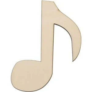 6 notas musicales de madera recortes de música DIY adornos_4