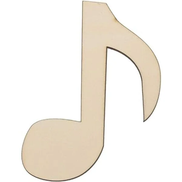 6 notas musicales de madera recortes de música DIY adornos_4