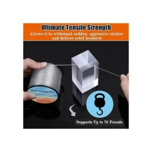 Cuerda de pesca fuerte transparente alambre de pesca_5