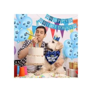 Selemoy Suministros de fiesta de cumpleaños para perros_6