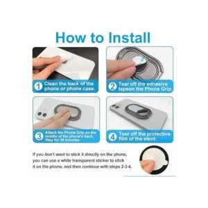 CLZWiiN Soporte de anillo para teléfono celular soporte_7