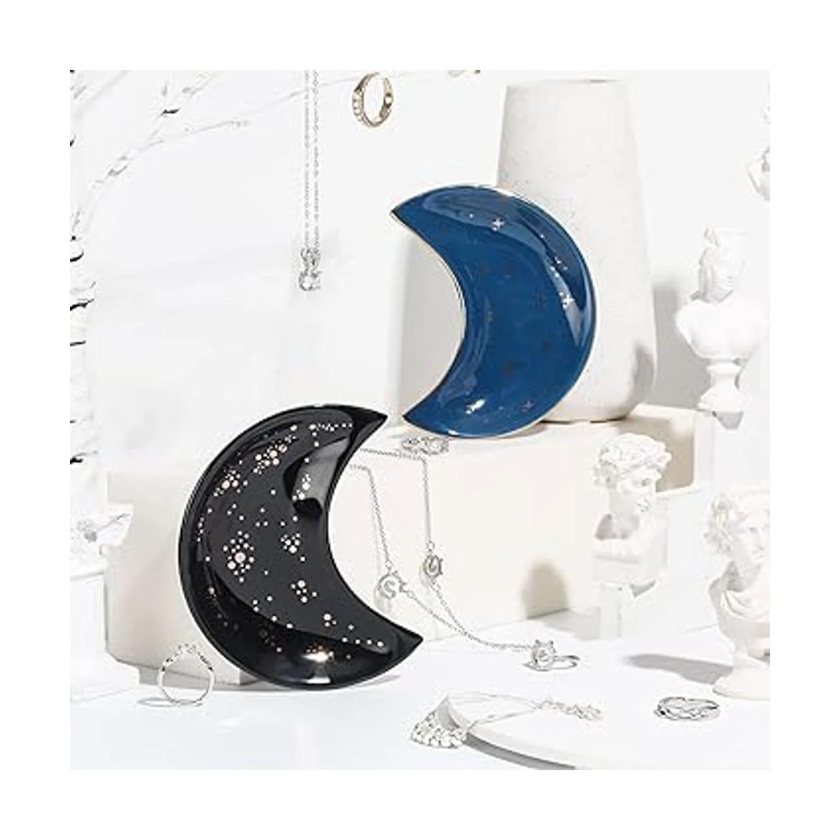 2 bandejas de platos de joyería de luna para joyas plato_4