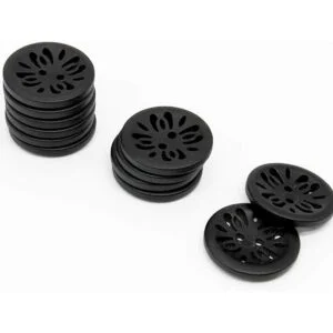 Raydodo 12 botones negros mate de 0.984 in para botones de_3
