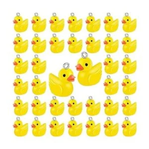 Jetec 40 piezas de dijes de slime de patos de resina_1