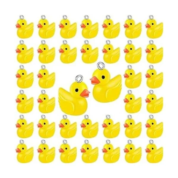 Jetec 40 piezas de dijes de slime de patos de resina_1