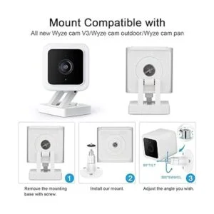 Wyze Cam V3 Soporte de montaje en pared ajustable de 360_2