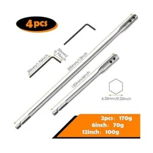 Juego de 4 brocas de extensión de 14 extensión de broca_2