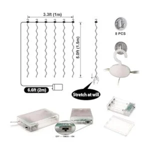 HXWEIYE Cortina de luces cortas para ventana pequeña 3.3_5