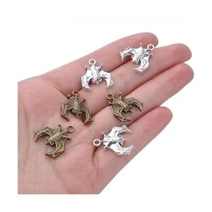 40 colgantes de murciélagos de aleación para Halloween_7