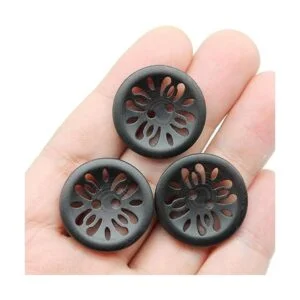 Raydodo 12 botones negros mate de 0.984 in para botones de_5