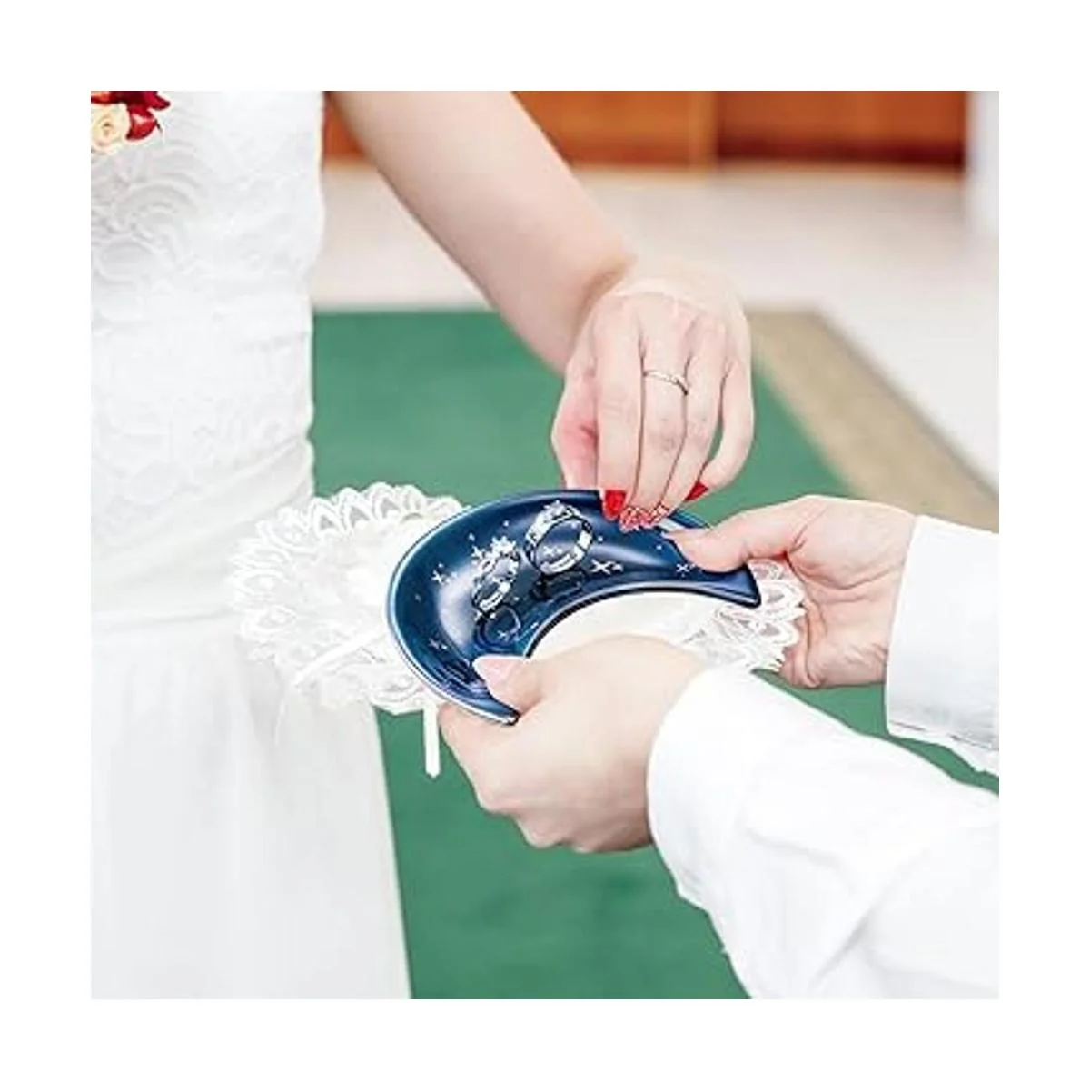 2 bandejas de platos de joyería de luna para joyas plato_7